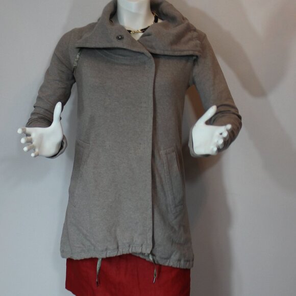 Lululemon  Heathered Fox brown Gratitude Wrap Thumbhole Double Breasted size 6-8 - Picture 1 of 9
